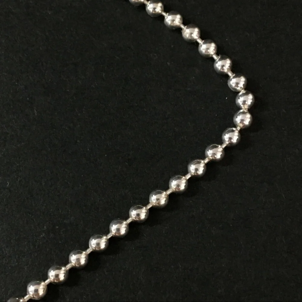AUTH Gucci GG Pendant Necklace Choker Silver_4